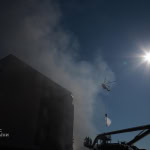У Києві продовжують усувати наслідки нічної комбінованої атаки російських військових. Пошкодження зафіксували на 33 локаціях, 28 серпня 2025. Фото: ДСНС України