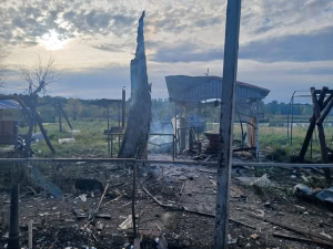 Зображення до посту: Російські дрони повторно вдарили по Приколотному на Куп’янщині