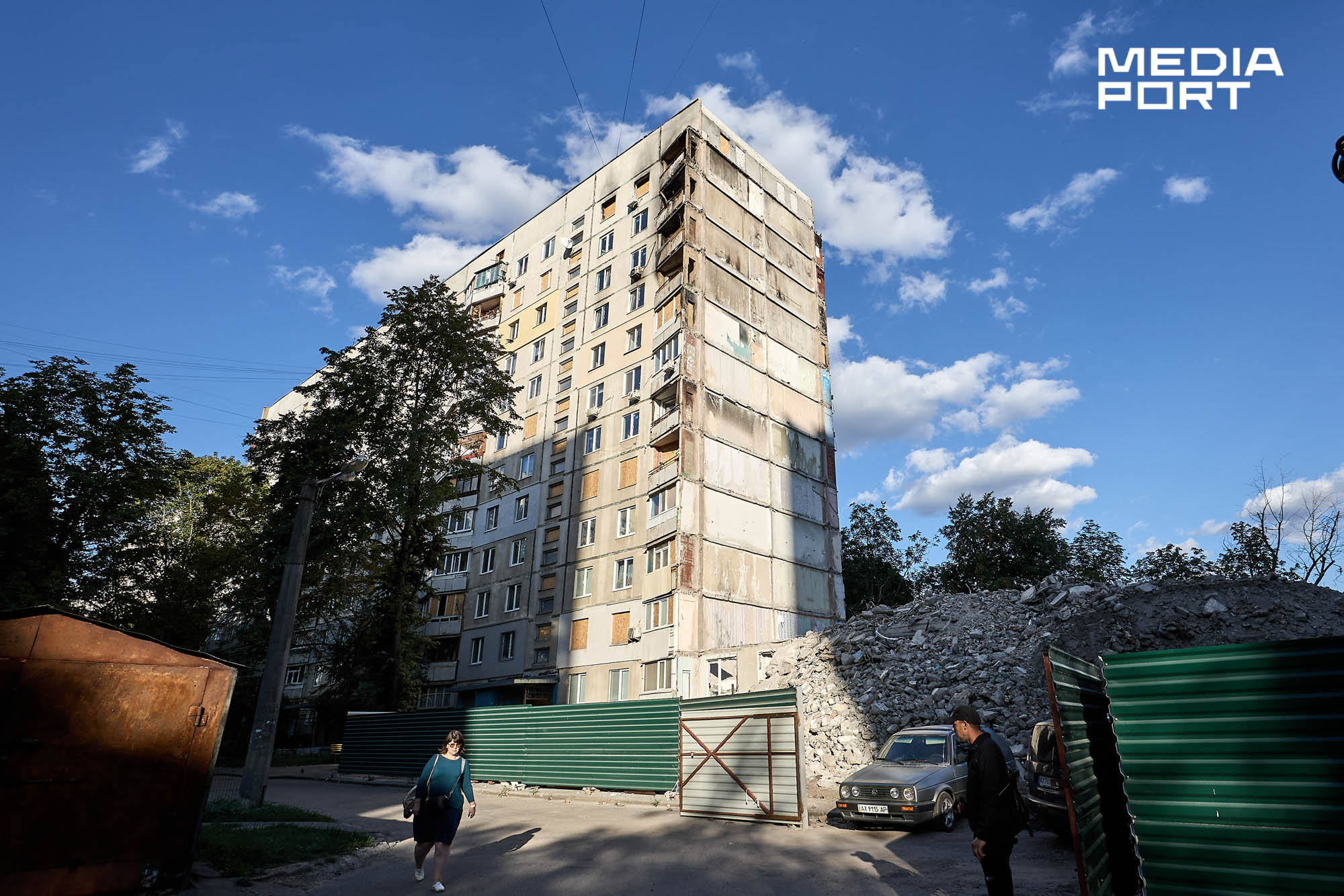 12-поверхівка на вулиці Біблика, 2-Д за рік після обстрілу, вересень 2025 року