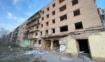 Зруйнований будинок у Куп'янську