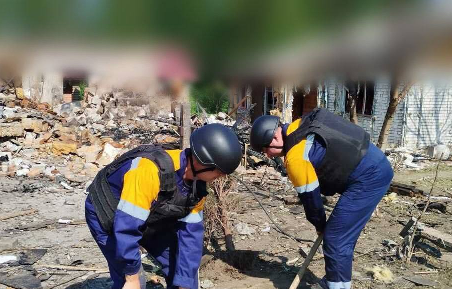 Газовики ліквідовують наслідки аварій на Ізюмщині, 3 вересня. Фото: Харківська філія «Газмережі»