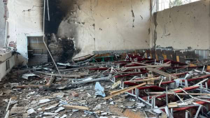 Зображення до посту: Російські дрони поранили цивільних у Підсередньому та пошкодили коледж у Богодухові