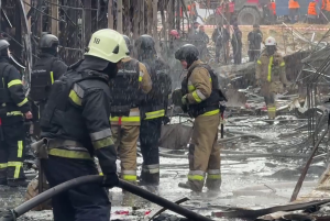 Зображення до посту: На «Барабашово» підраховують збитки після авіаудару: горів «Тканинний хаб»