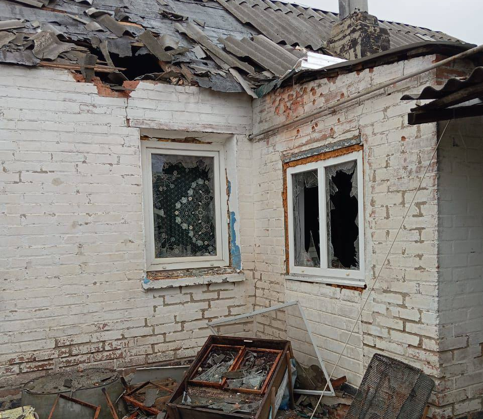 Наслідки російських обстрілів у Борівській громаді, 9 жовтня 2025. Фото: Борівська селищна рада