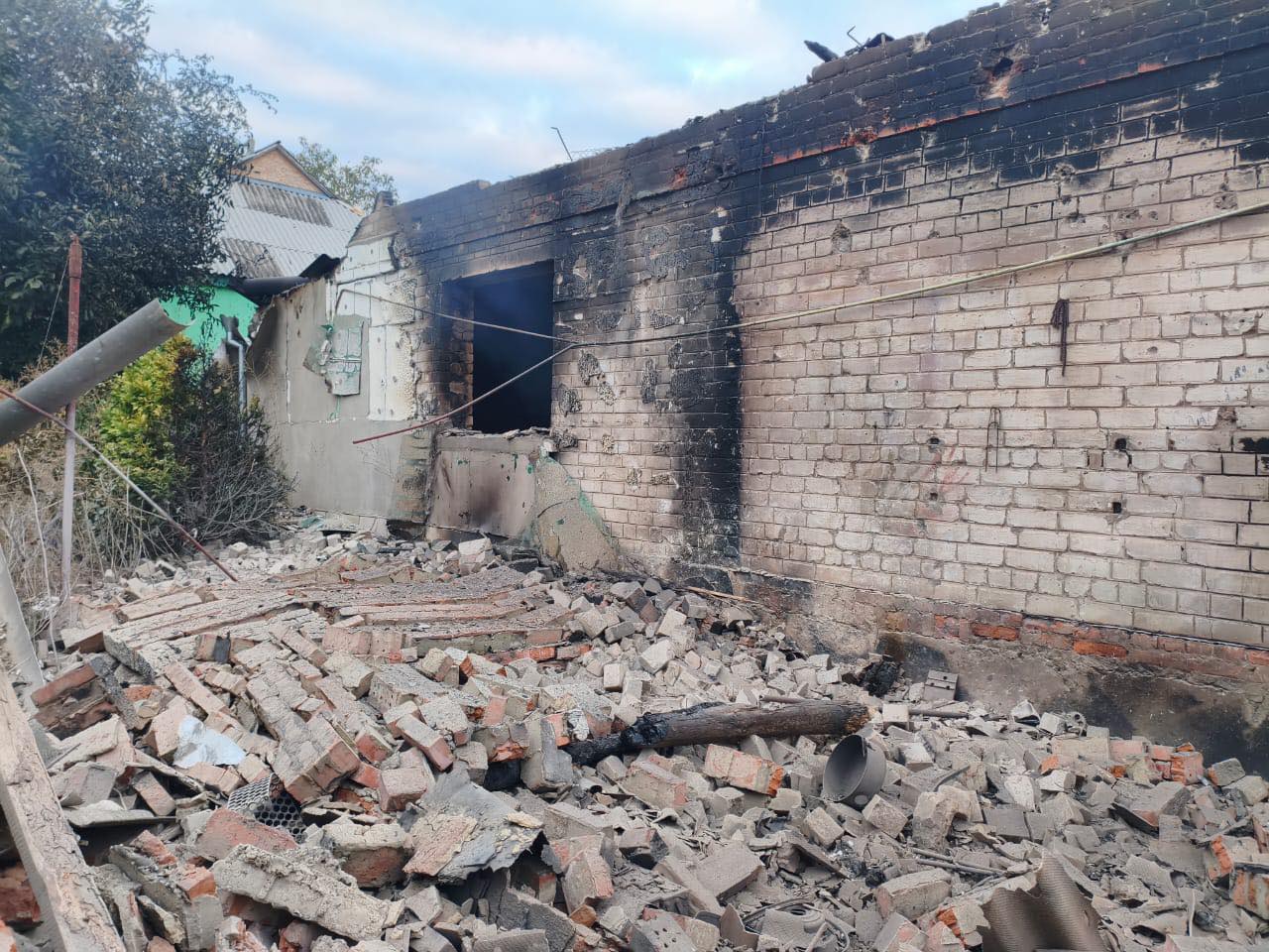 Зображення до:  У Вільхуватській громаді дрон влучив у будинок: загинув чоловік