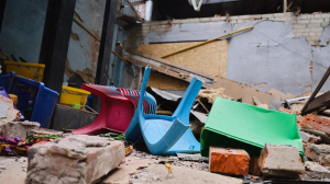 Зображення до посту: У Харкові перевірять роботу дитсадка, що потрапив під атаку дронів