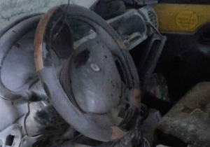 Зображення до посту: Дрон рф вдарив по автомобілю у Борівській громаді: поранені двоє людей