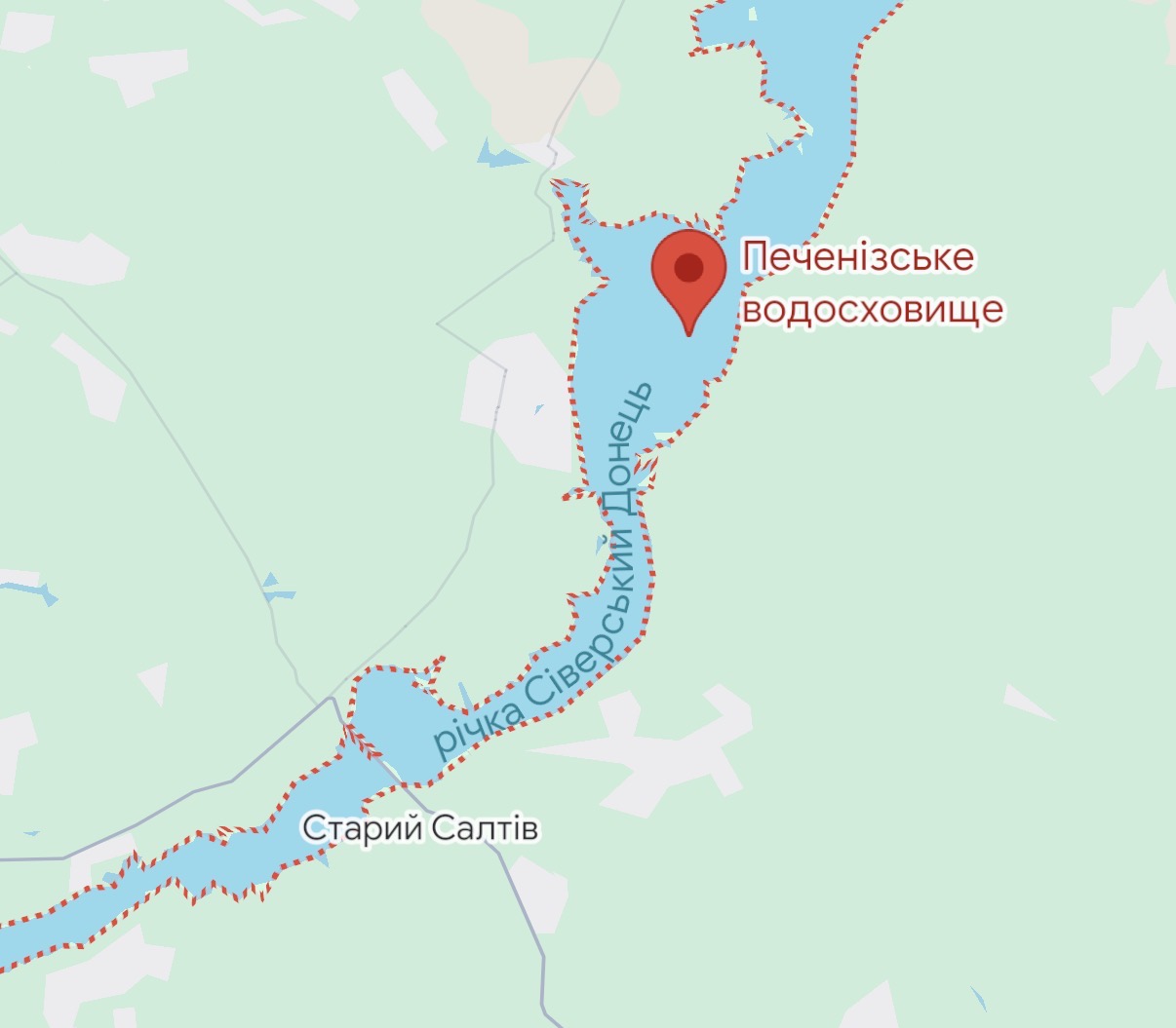 Зображення до:  Російська армія атакувала греблю Печенізького водосховища