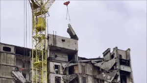 Зображення до посту: У Харкові демонтують ще три багатоквартирні будинки, пошкоджені російськими обстрілами