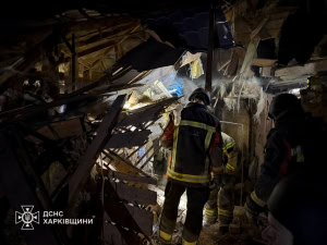 Зображення до посту: В Ізюмі російська авіабомба вбила поліцейську та її чоловіка