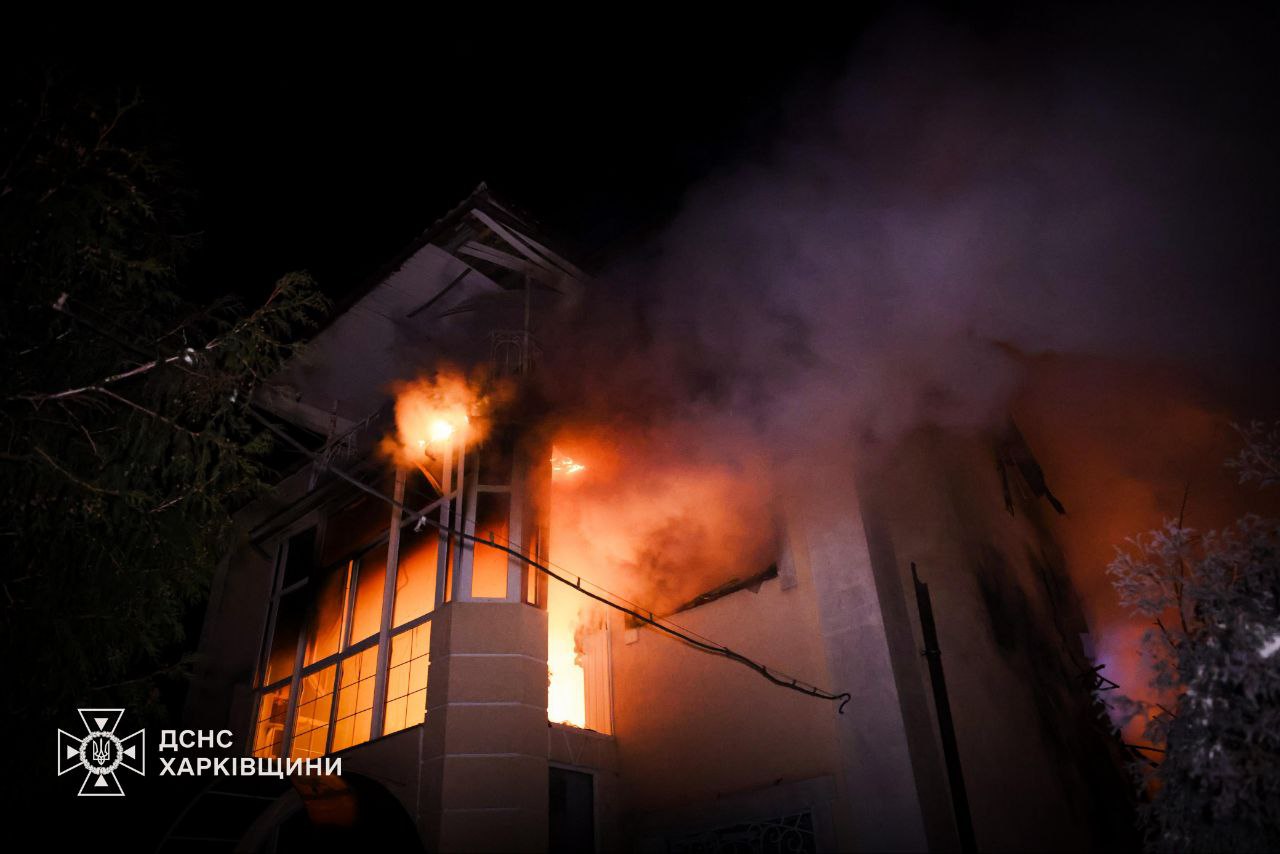 Зображення до:  У Харкові «шахед» атакував приватний сектор: загинула людина