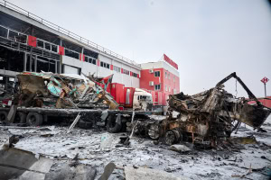 Зображення до посту: Комбінований удар по терміналу «Нової пошти»: подробиці, фото