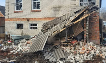 Зруйнований будинок у Куп'янську
