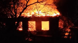 Зображення до посту: Російській дроновий удар спричинив пожежу у Великому Бурлуці