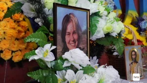 Зображення до посту: У Києві попрощалися із загиблою доброволицею Ланою «Саті» Чорногорською
