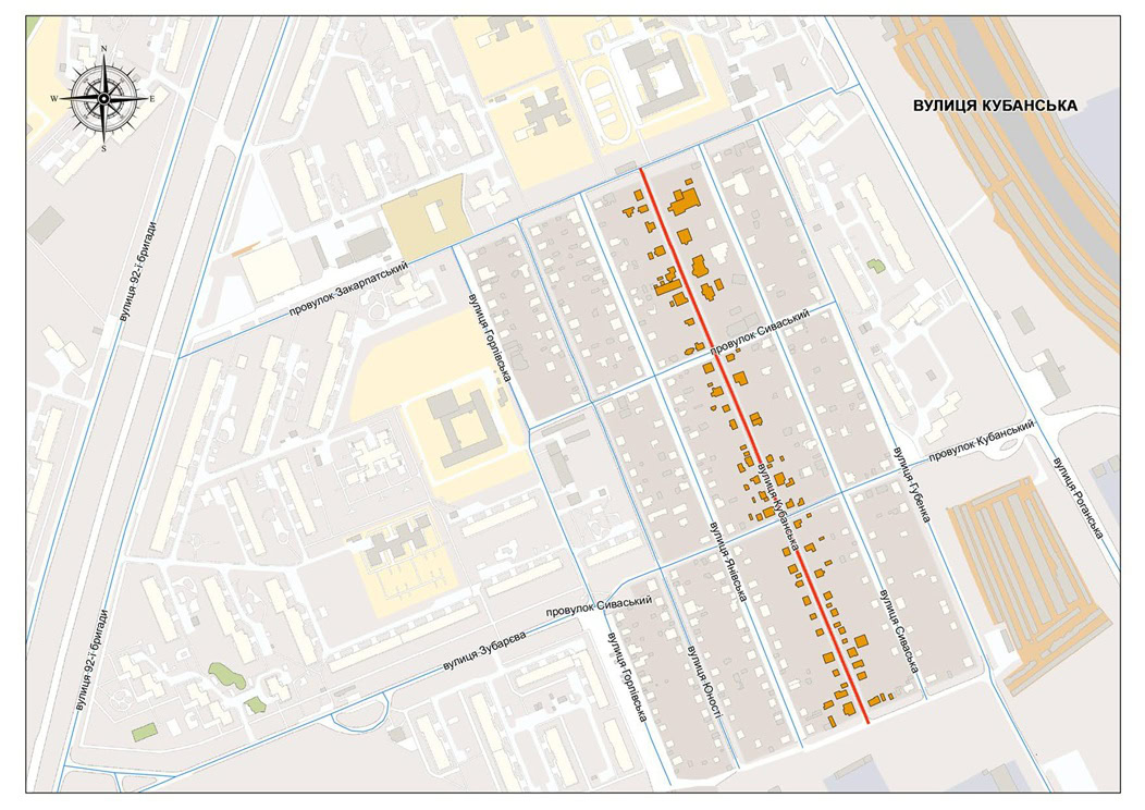 Скриншот карти Харкова