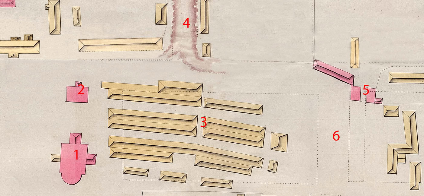 План частини Харківської цитаделі на 1767 рік