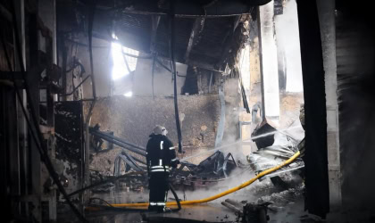Наслідки дронового удару по підприємству в Малинівці на Харківщині