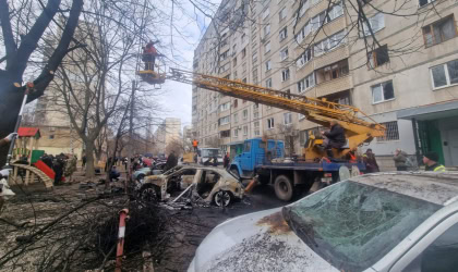 Російські дрони атакували два райони Харкова, є постраждалі Наслідки обстрілу Харкова, 25 березня 2026