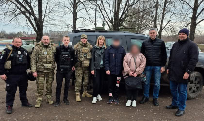 Евакуація родини з Куп'янського району Харківщини