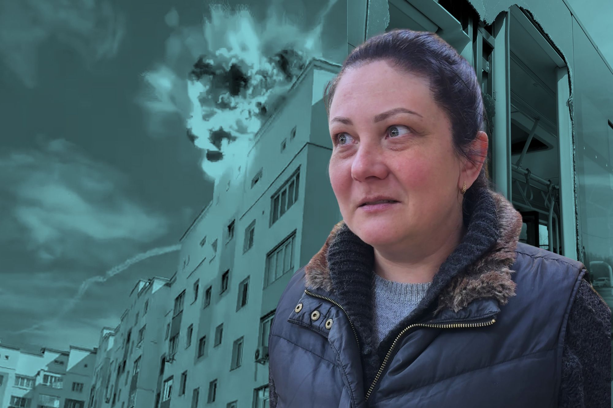 Зображення до:  Влучання у дім та біля зупинки: як у Харкові допомагали постраждалим