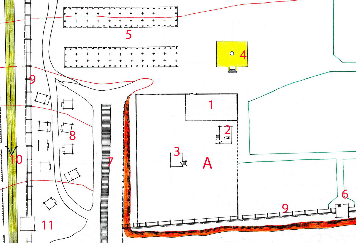 План частини Харкова на 1700 рік