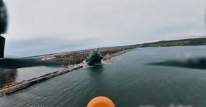 Зображення до посту: Після удару КАБами по Печенізькому водосховищу росіяни запустили фейки про «аварійний скид» води — ЗСУ