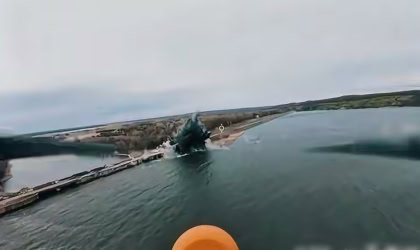Після удару КАБами по Печенізькому водосховищу росіяни запустили фейки про «аварійний скид» води — ЗСУ дамба