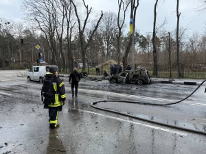 Зображення до посту: Російський безпілотник атакував Шевченківський район Харкова: є загиблий та поранені