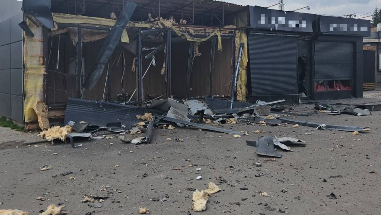 Зображення до:  Дрони рф атакували Богодухів: п’ятеро постраждалих