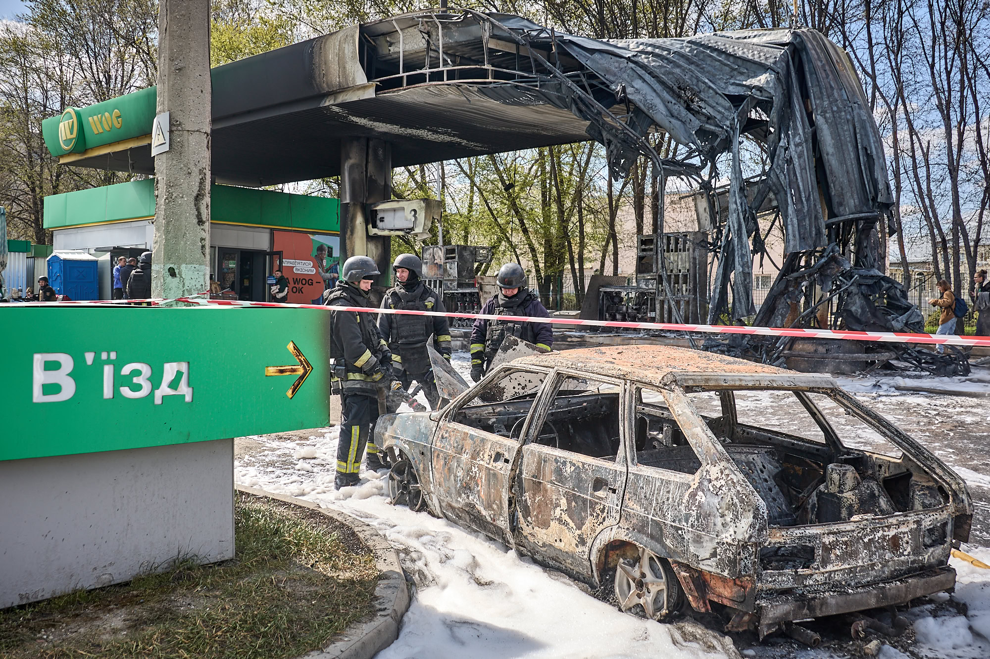 Article Масована атака дронів на Харків: під ударом — автозаправки