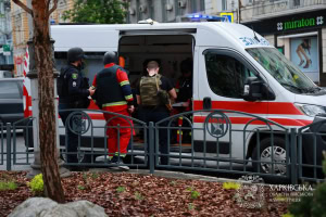 Зображення до посту: Вибух у центрі Харкова: двоє жінок — у тяжкому стані