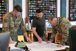 Зображення до посту: Зеленському доповіли про ситуацію на Куп’янському напрямку