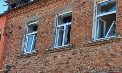 Пошкоджений будинок у селі Іскра в Харківській області, 24 червня 2026