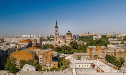 Фортеця Харків: Залопань — від козаків і німців до елітного району Вид на сучасну Залопань і Благовіщенський собор
