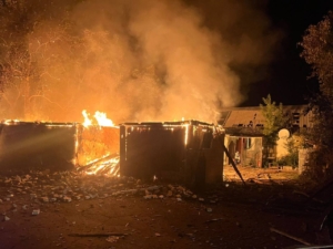 Зображення до посту: У Старому Салтові від обстрілу загинув 79-річний чоловік, у Балаклії виникла пожежа