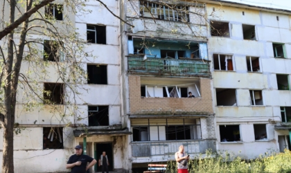 Пошкоджений від обстрілу будинок у Пролісному Харківської області, 15 липня 2026