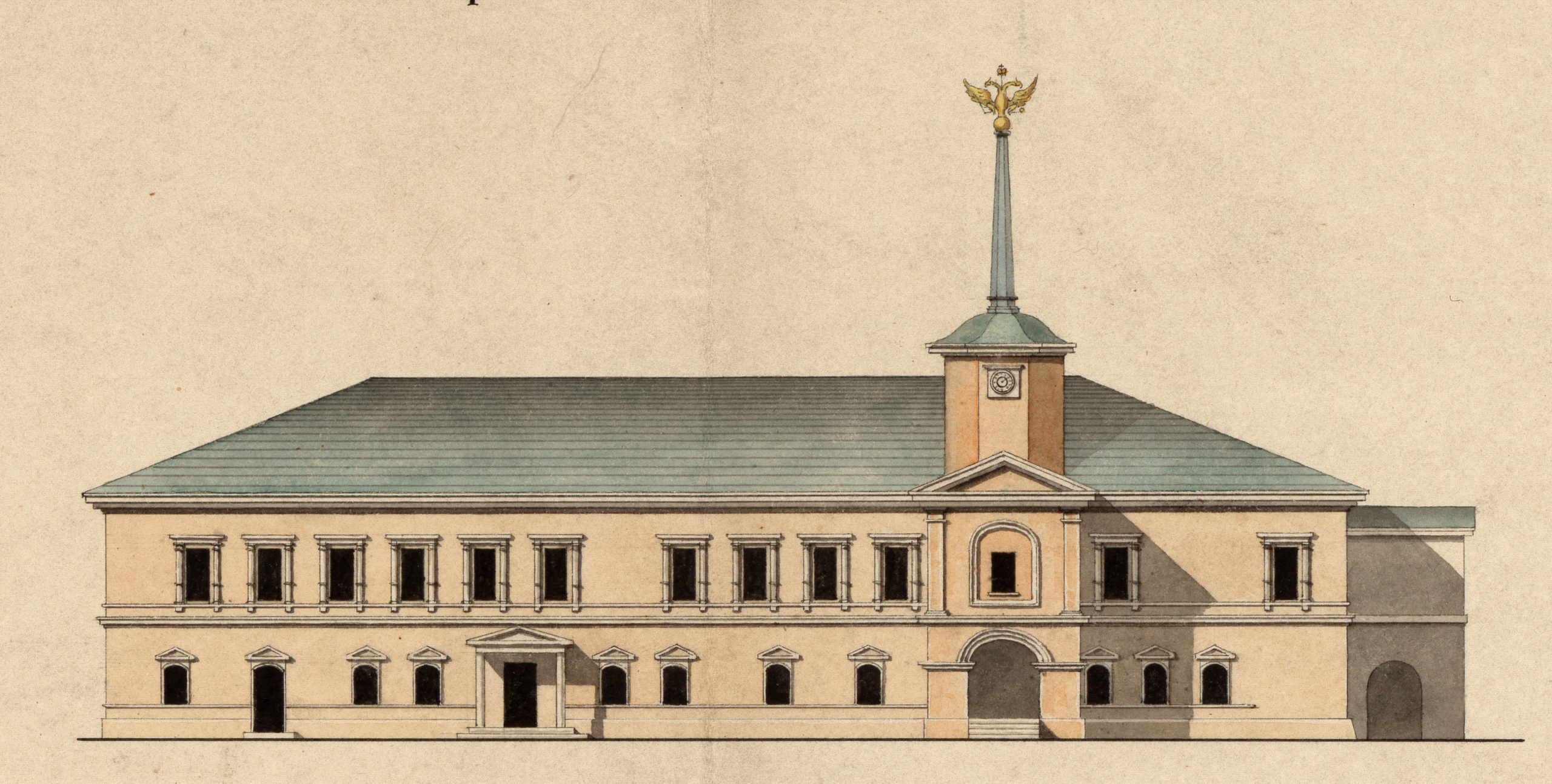 Харківський колегіум, обмірний кресленик архітектора Євгена Васильєва, 1830 рік.