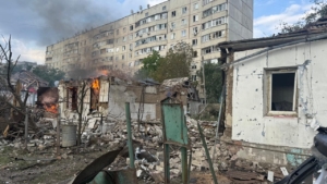 Зображення до посту: Армія рф вдруге вдарила по Балаклії: МВА попереджає про загрозу нових обстрілів