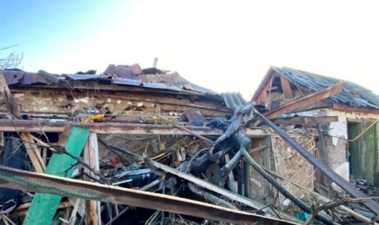 Зруйнований будинок у Харківській області