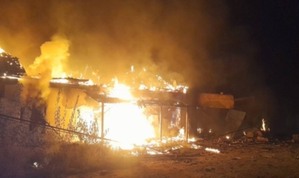 На Борівщині від обстрілу поранено 57-річного чоловіка, в Балаклії горів склад Пожежа від обстрілу в Балаклії, 4 вересня 2026