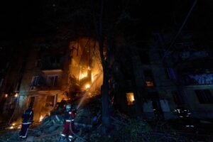 Пожежа після обстрілу Харкова, 12 жовтня 2026
