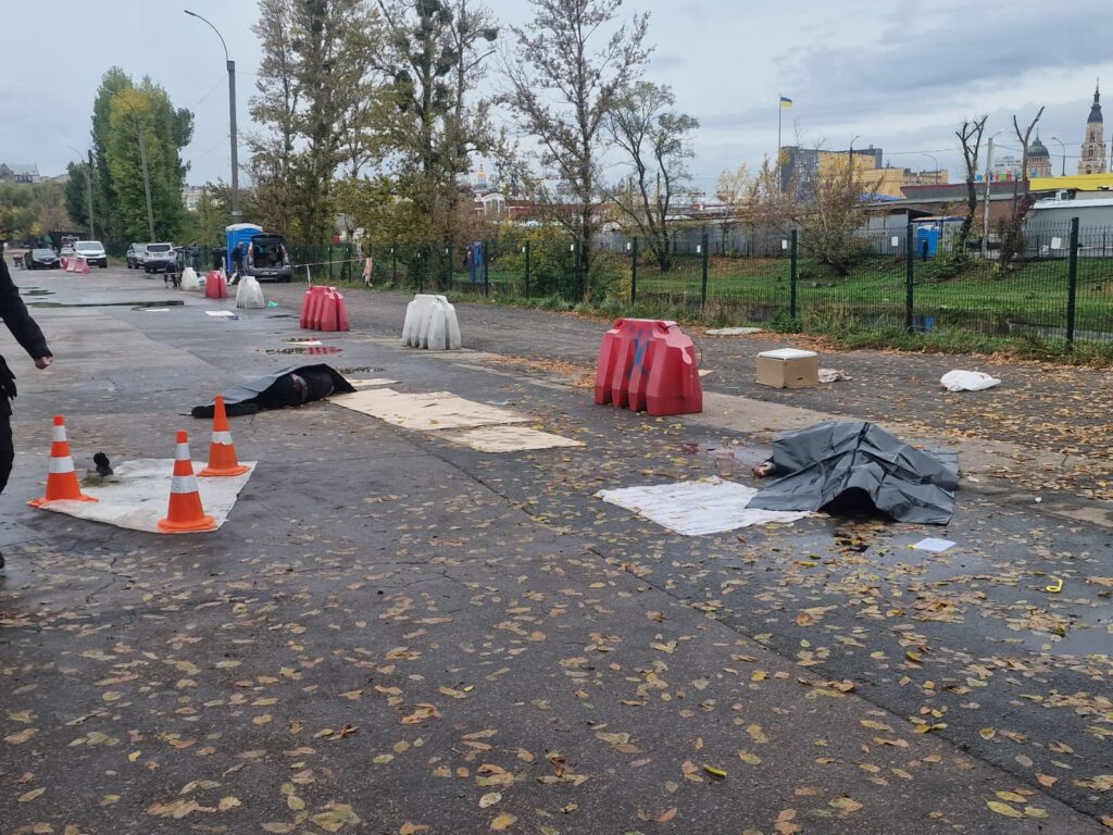 Місце влучання в Шевченківському районі Харкова, 16 жовтня 2026