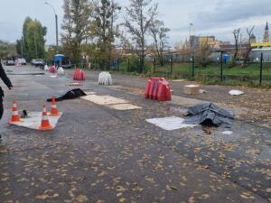 Місце влучання в Шевченківському районі Харкова, 16 жовтня 2026