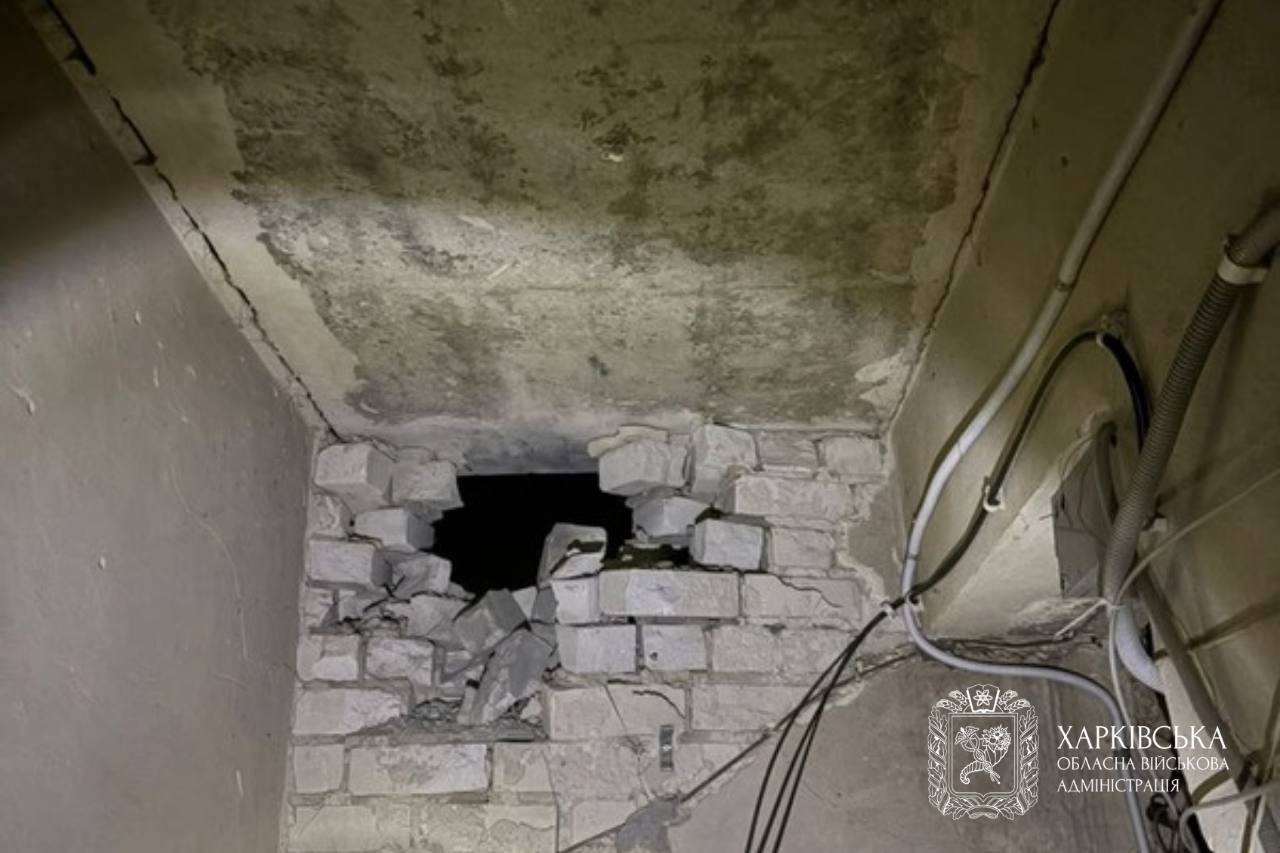 Пошкоджений будинок у Харкові