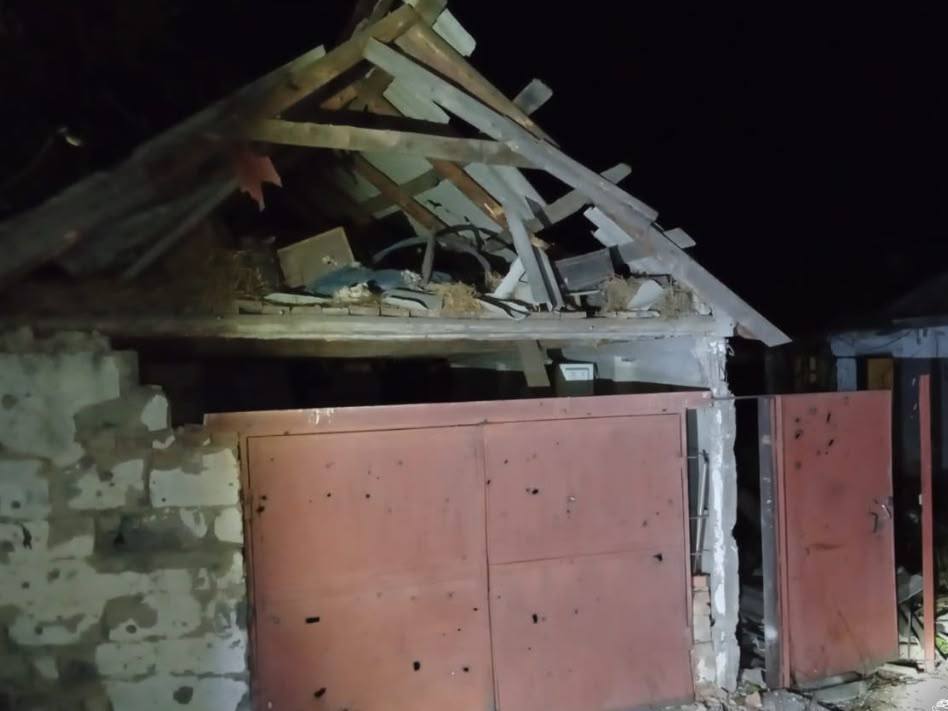 Пошкоджений обстрілом будинок у Шевченковому Харківської області, 30 жовтня 2026